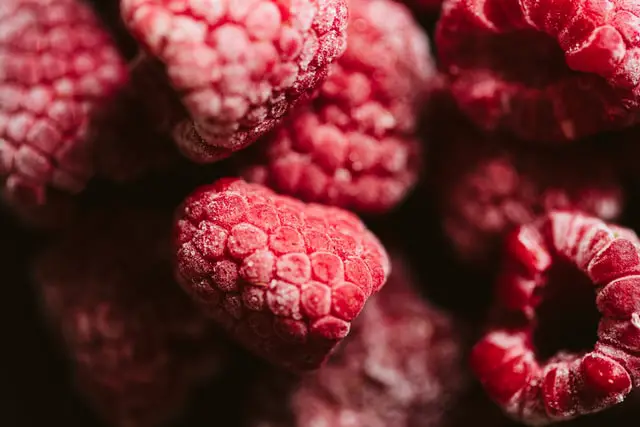 frozen raspberries