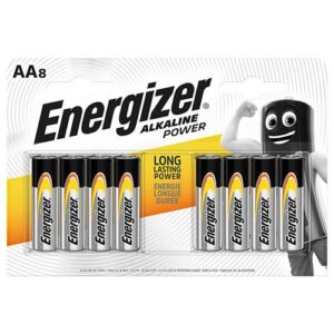 Energizer AA Alkaline Power Batteries - 8 Pack