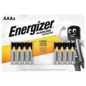 Energizer AAA Alkaline Power Batteries - 8 Pack