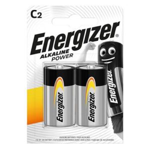 Energizer C Alkaline Power Batteries - 2 Pack