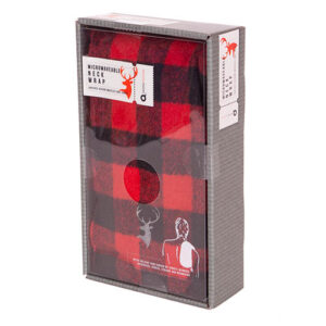 Red and Black Plaid Neck Wrap