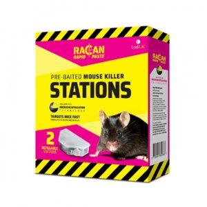 2 X Prebaited / Reusable Mouse Stations